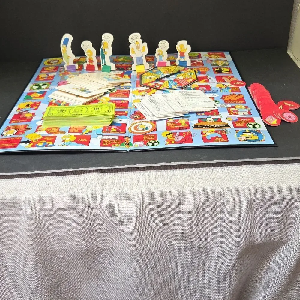 The Simpsons Loser Takes All Party Game COMPLETE RoseArt 2001‎